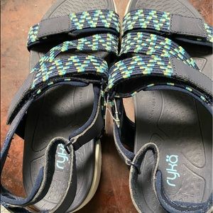 Ryka Tula Elastic Gore Sport Sandals Rowana 8 Wide NWT